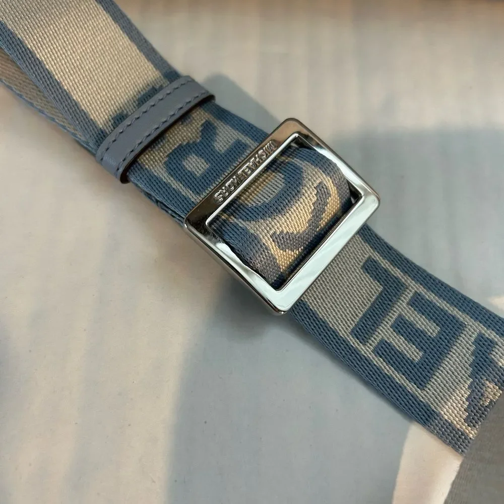 Michael Kors Jet Set Light Blue Large Leather Crossbody Bag - Picture 3 of 16